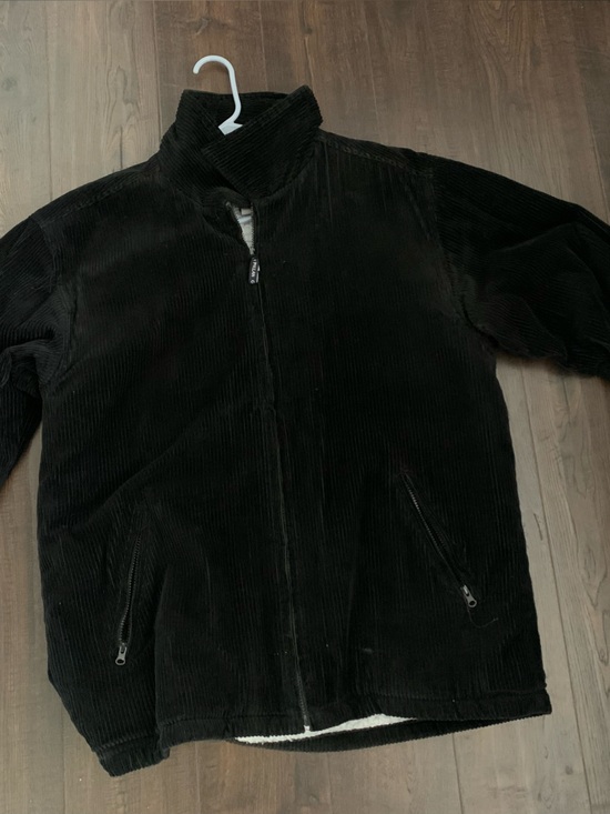 Other - Black Corduroy Zip-Up Jacket